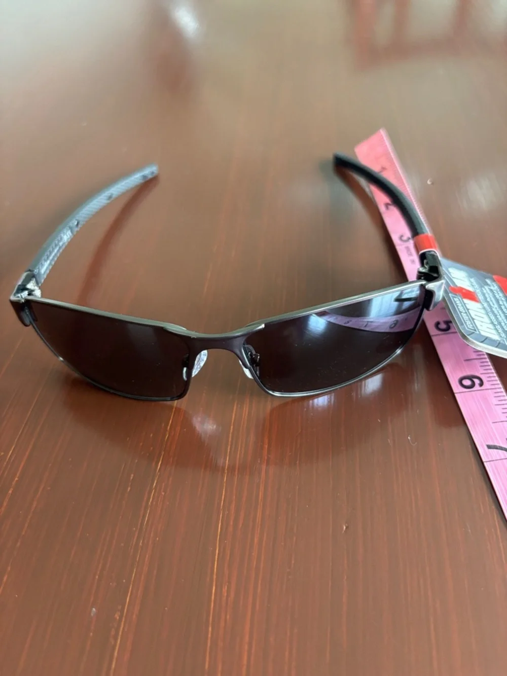 Foster Grant Ironman Active 100% UVA-UVB black mirror,gunmetal gray frame